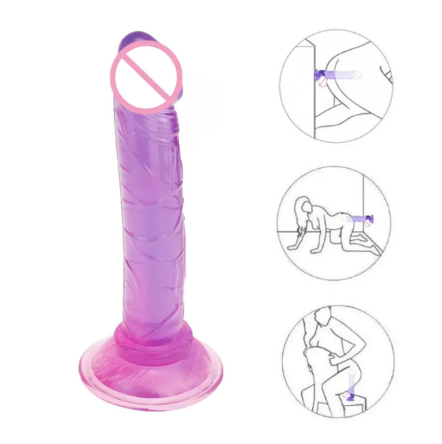 Realistic Crystal Jelly Dildos