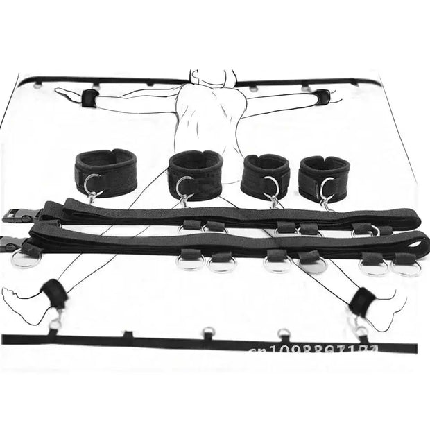 Under Bed Bondage Restraint Set