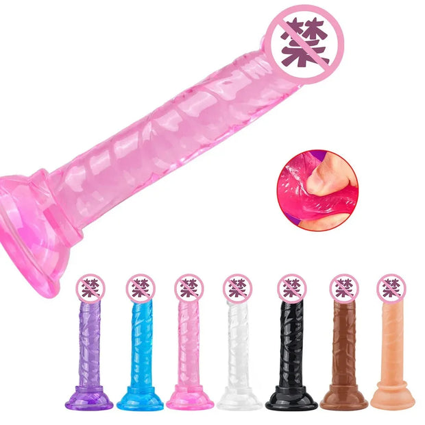 Realistic Mini Jelly Silicone Dildo