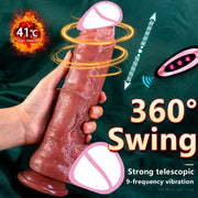 Huge Heating Realistic Dildo Vibrator