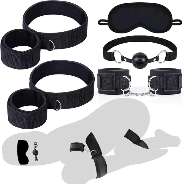 Couples Bed Restraint Bondage Kit