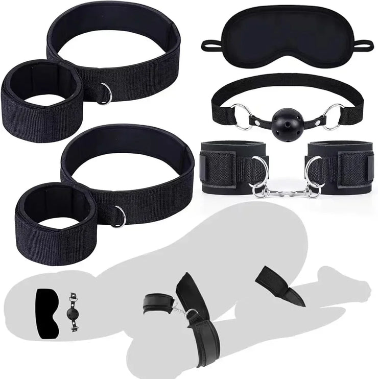 Couples Bed Restraint Bondage Kit