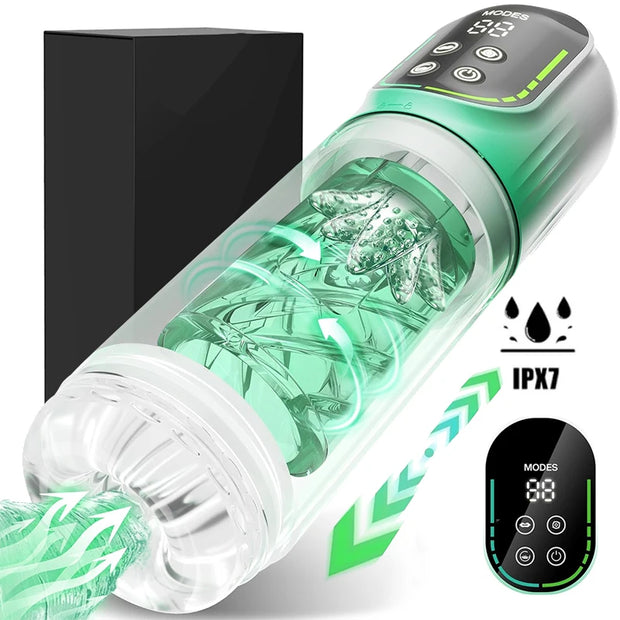 Telescopic Rotation Masturbator Cup