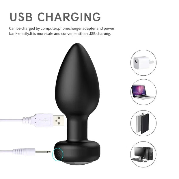 APP Remote Control Anal Plug Prostate Vibrator