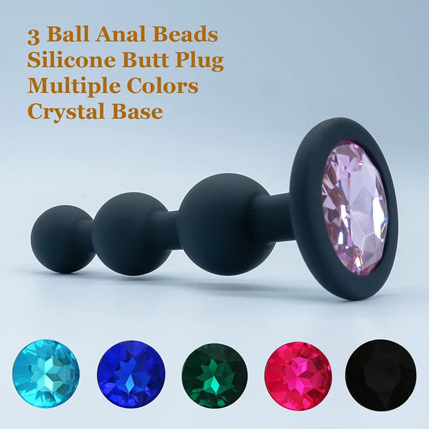 Elegant Butt Plug & Anal with Crystal Base