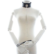 Leather Plush Collar with Leash