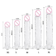 Big Realistic Suction Cup Jelly Dildo