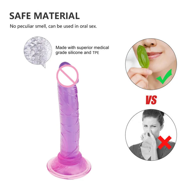 Realistic Crystal Jelly Dildos