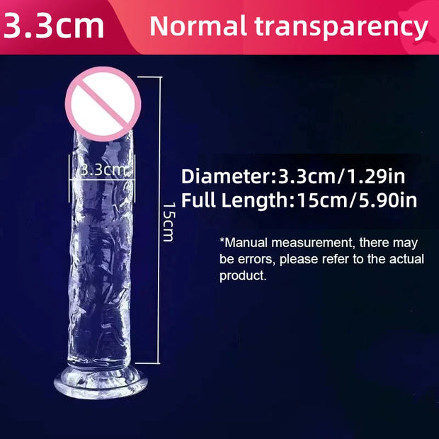 Transparent Jelly Penis Suction Cup Dildo