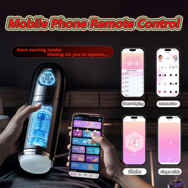 Automatic Telescopic Rotating Masturbator