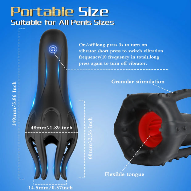 Powerful Vibrating Penis Masturbator