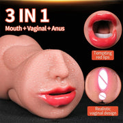 3-in-1 Realistic Male Masturbator