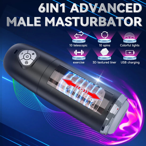 Automatic Telescopic Rotating Masturbator