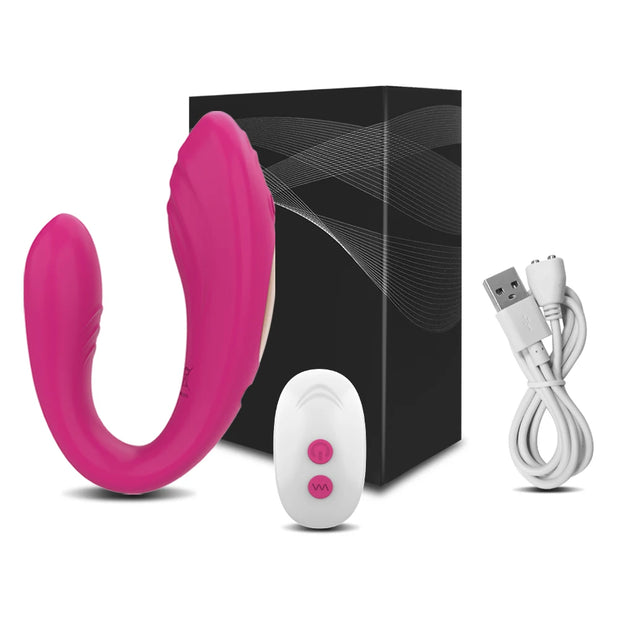 U Shape Wireless Remote Control Clitoris Vibrator