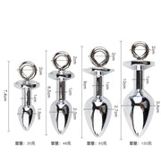 Traction Rope & Metal Anal Plug Set